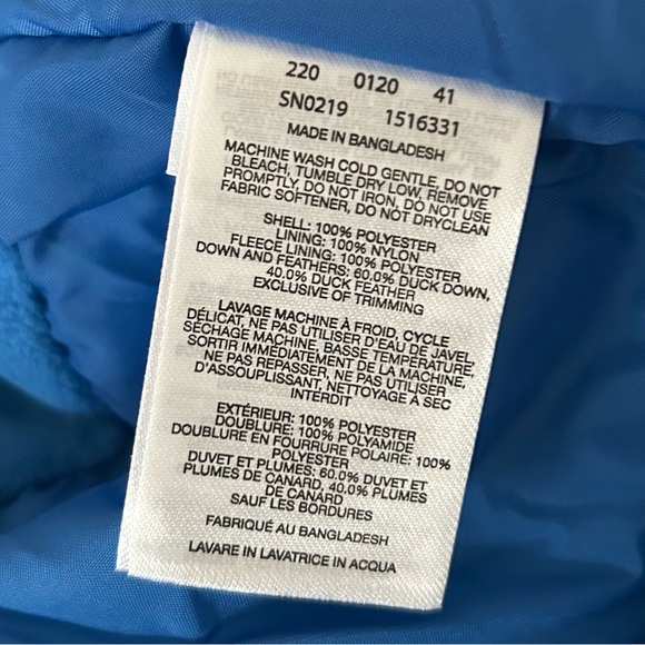 Columbia Snuggly Bunny Bunting Down Puffer Snowsuit 12-18 Months - Picture 9 of 9